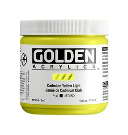 Golden Golden Heavy Body Acrylic Paint, C.P. Cadmium Yellow Light, 16oz