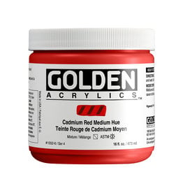 CLEARANCE Golden Heavy Body Acrylic Paint, Cadmium Red Medium Hue, 16oz