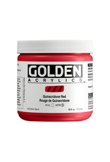 CLEARANCE Golden Heavy Body Acrylic Paint, Quinacridone Red, 16oz