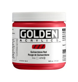 CLEARANCE Golden Heavy Body Acrylic Paint, Quinacridone Red, 16oz