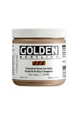 CLEARANCE Golden Heavy Body Acrylic Paint, Transparent Brown Iron Oxide, 16oz