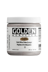 CLEARANCE Golden Heavy Body Acrylic Paint, Gold Mica Flake Large, 8oz