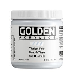 Golden Golden Heavy Body Acrylic Paint, Titanium White, 8 oz