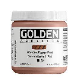 Golden Golden Heavy Body Acrylic Paint, Iridescent Copper (fine), 8 oz