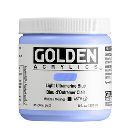 Golden Golden Heavy Body Acrylic Paint, Light Ultramarine Blue, 8 oz