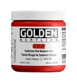 CLEARANCE Golden Heavy Body Acrylic Paint, Cadmium Red Medium Hue, 8oz