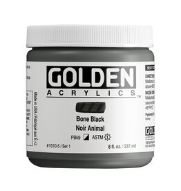 Golden Golden Heavy Body Acrylic Paint, Bone Black, 8oz