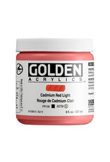CLEARANCE Golden Heavy Body Acrylic Paint, Cadmium Red Light, 8oz