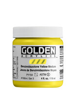 Golden Golden Heavy Body Acrylic Paint, Benzimidazolone Yellow Medium, 4oz