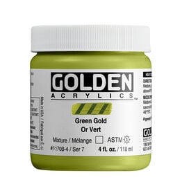 Golden Golden Heavy Body Acrylic Paint, Green Gold, 4oz