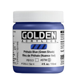 Golden Golden Heavy Body Acrylic Paint, Phthalo Blue Green Shade, 4oz