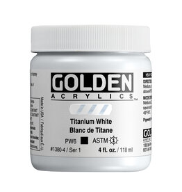 Golden Golden Heavy Body Acrylic Paint, Titanium White, 4oz