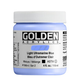 Golden Golden Heavy Body Acrylic Paint, Light Ultramarine Blue, 4oz