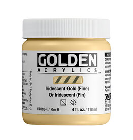 Golden Golden Heavy Body Acrylic Paint, Iridescent Gold (fine), 4oz