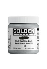 Golden Golden Heavy Body Acrylic Paint, Black Mica Flake, 4oz