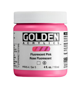 Golden Golden Heavy Body Acrylic Paint, Fluorescent Pink, 4oz