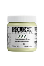 Golden Golden Heavy Body Acrylic Paint, Phosphorescent Green, 4oz