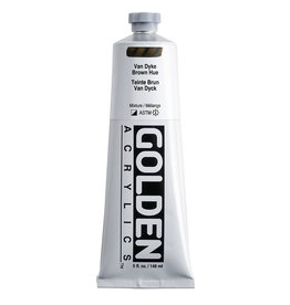 Golden Golden Heavy Body Acrylic Paint, Van Dyke Brown Hue, 5oz