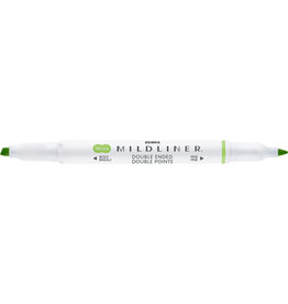 Zebra Mildliner Double Ended Highlighter, Green