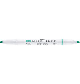 Zebra Mildliner Double Ended Highlighter, Blue Green