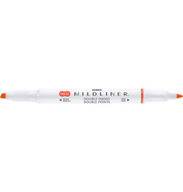 Zebra Mildliner Double Ended Highlighter Vermillion