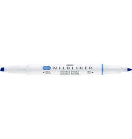 Zebra Mildliner Double Ended Highlighter, Dark Blue