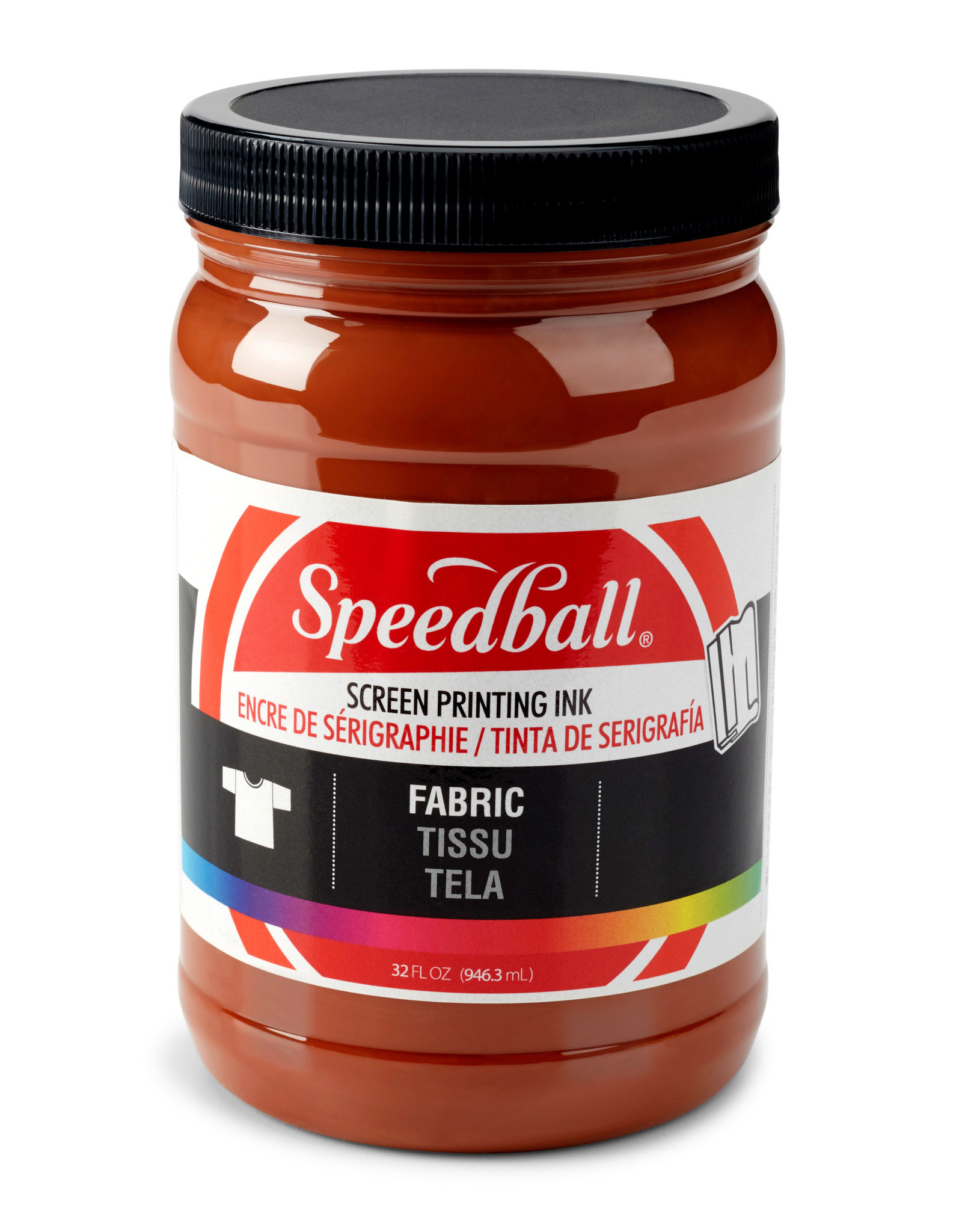 CLEARANCE Speedball Fabric Screen Printing Ink, Brown, 32oz