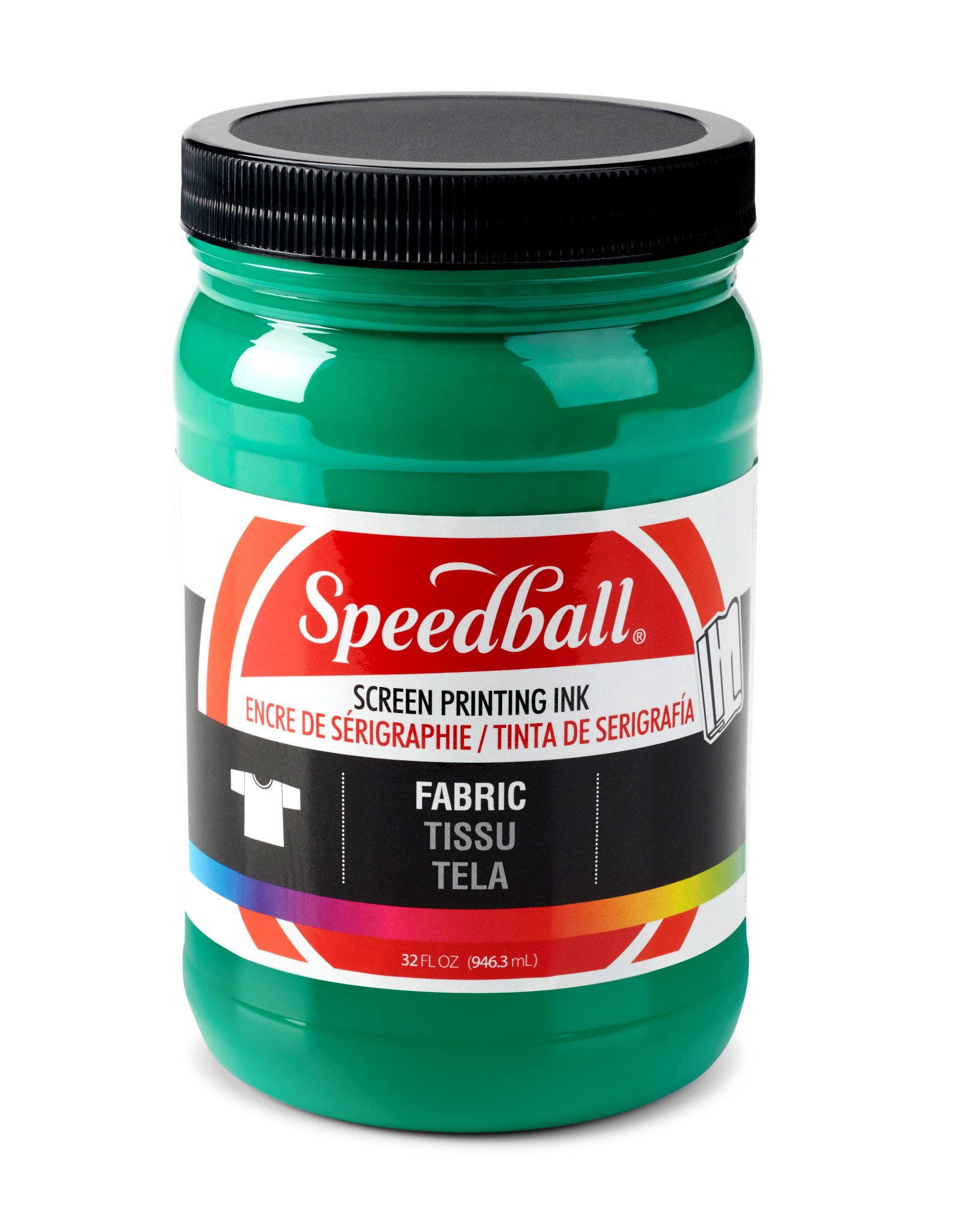 SPEEDBALL ART PRODUCTS Speedball Fabric Screen Printing Ink, Green, 32oz