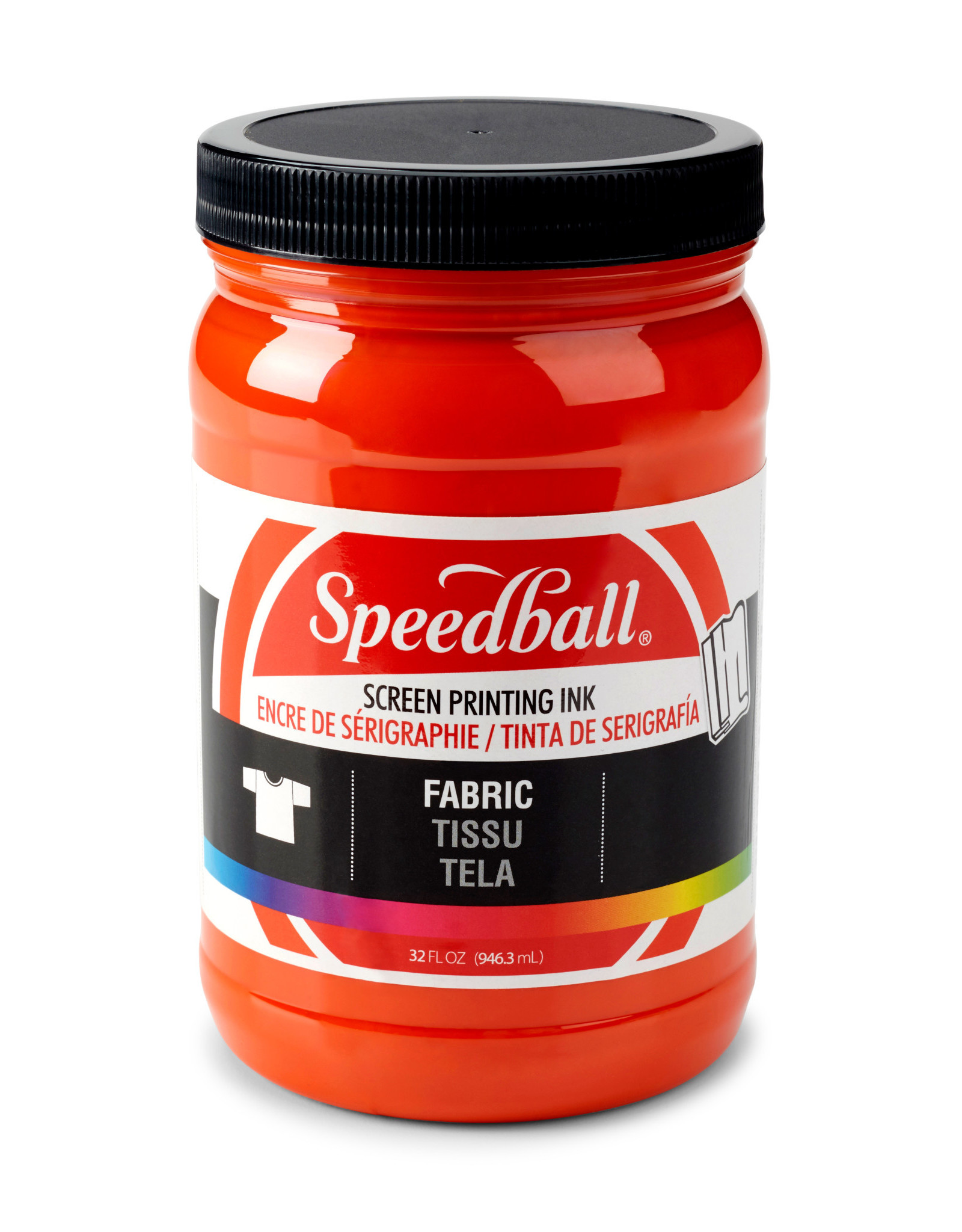 SPEEDBALL ART PRODUCTS Speedball Fabric Screen Printing Ink, Orange, 32oz