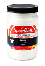 SPEEDBALL ART PRODUCTS Speedball Fabric Screen Printing Ink, White, 32oz