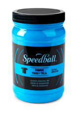 CLEARANCE Speedball Fabric Screen Printing Ink, Fluorescent Blue, 32oz