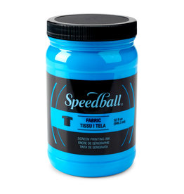 CLEARANCE Speedball Fabric Screen Printing Ink, Fluorescent Blue, 32oz