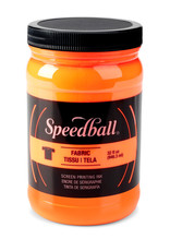CLEARANCE Speedball Fabric Screen Printing Ink, Fluorescent Orange, 32oz