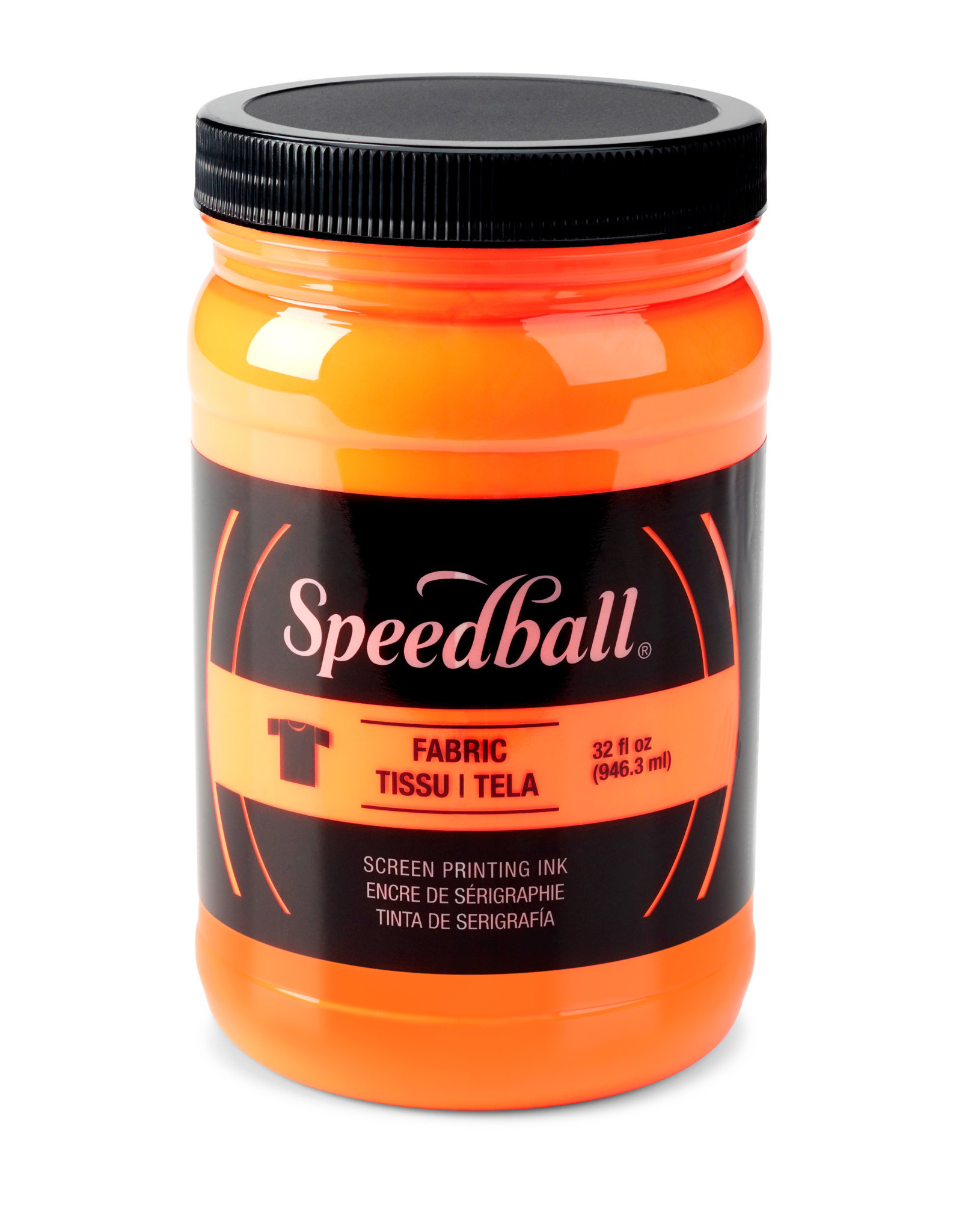 CLEARANCE Speedball Fabric Screen Printing Ink, Fluorescent Orange, 32oz