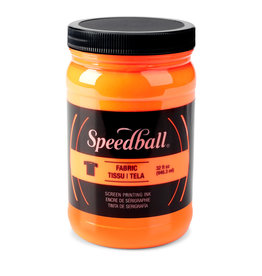 CLEARANCE Speedball Fabric Screen Printing Ink, Fluorescent Orange, 32oz