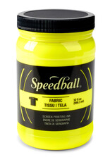 CLEARANCE Speedball Fabric Screen Printing Ink, Fluorescent Yellow, 32oz