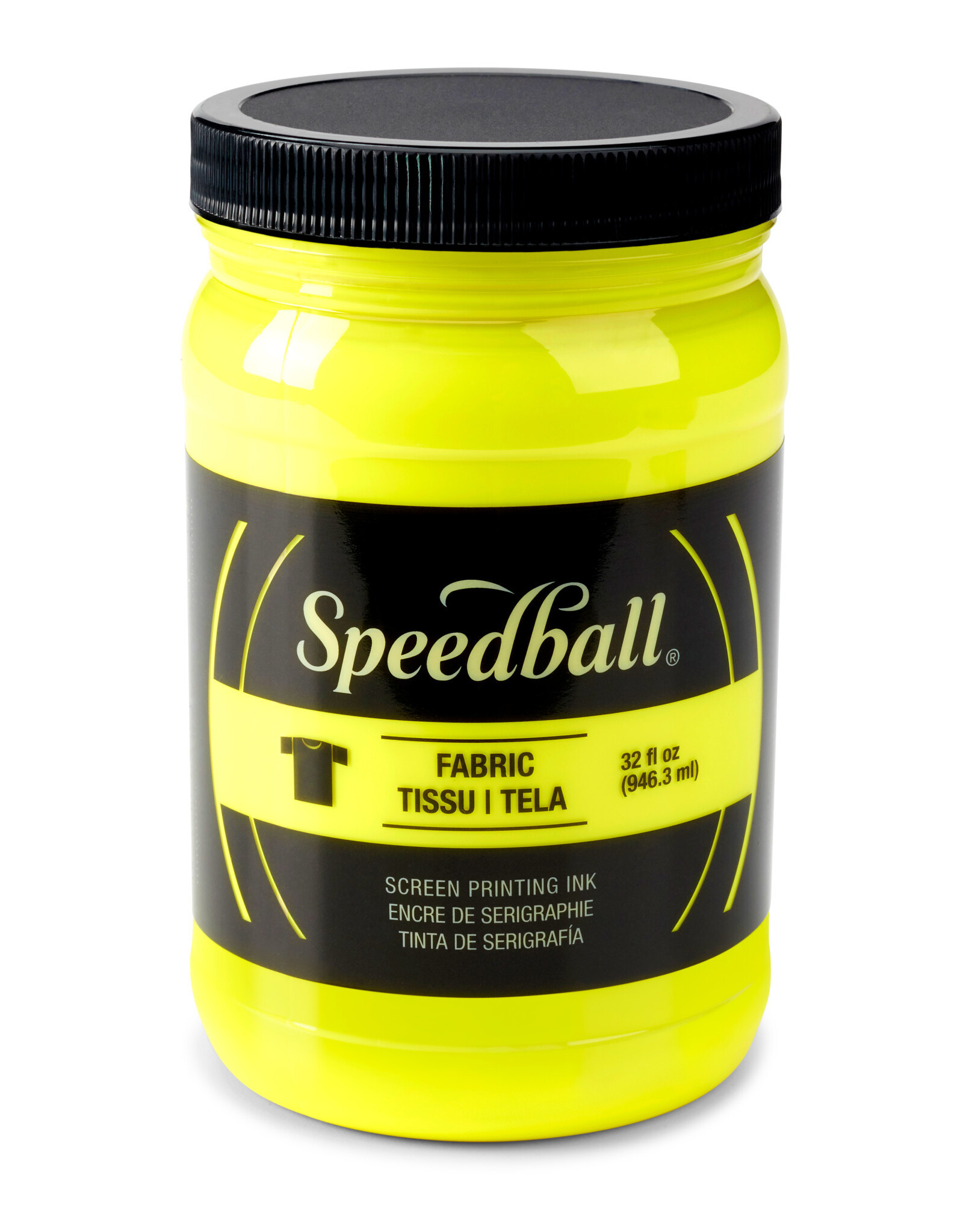 SPEEDBALL ART PRODUCTS Speedball Fabric Screen Printing Ink, Fluorescent Yellow, 32oz