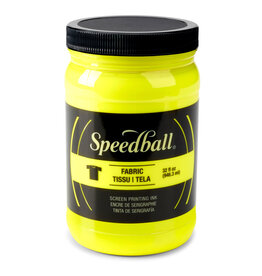 CLEARANCE Speedball Fabric Screen Printing Ink, Fluorescent Yellow, 32oz