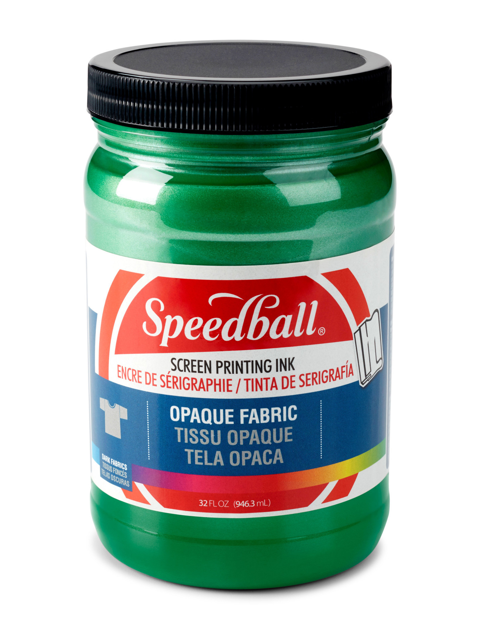 Speedball Fabric Screen Printing Ink, Opaque Emerald, 32oz - The Art  Store/Commercial Art Supply