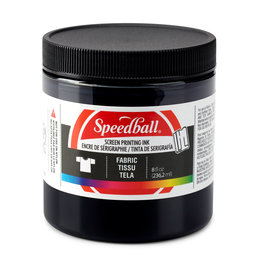SPEEDBALL ART PRODUCTS Speedball Fabric Screen Printing Ink, Black, 8oz