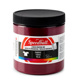 SPEEDBALL ART PRODUCTS Speedball Fabric Screen Printing Ink, Burgundy, 8oz