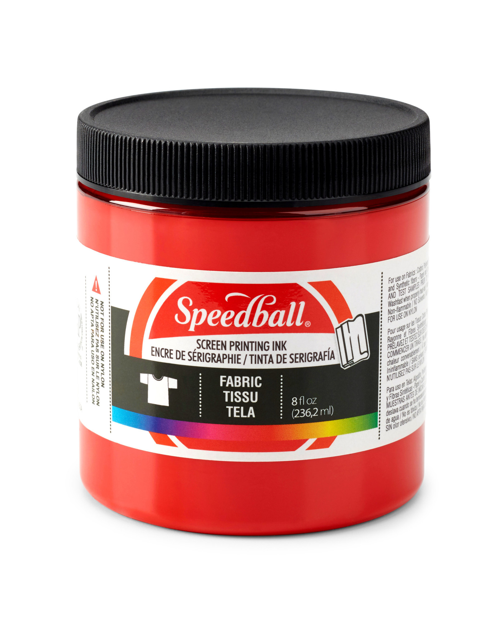 SPEEDBALL ART PRODUCTS Speedball Fabric Screen Printing Ink, Red, 8oz