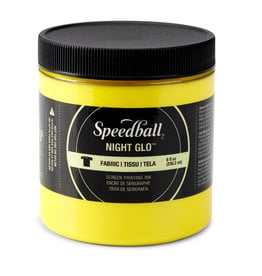 SPEEDBALL ART PRODUCTS Speedball Fabric Screen Printing Ink, Night Glo Yellow, 8oz