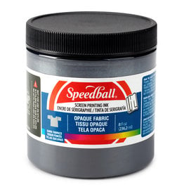 SPEEDBALL ART PRODUCTS Speedball Fabric Screen Printing Ink, Opaque Black Pearl, 8oz