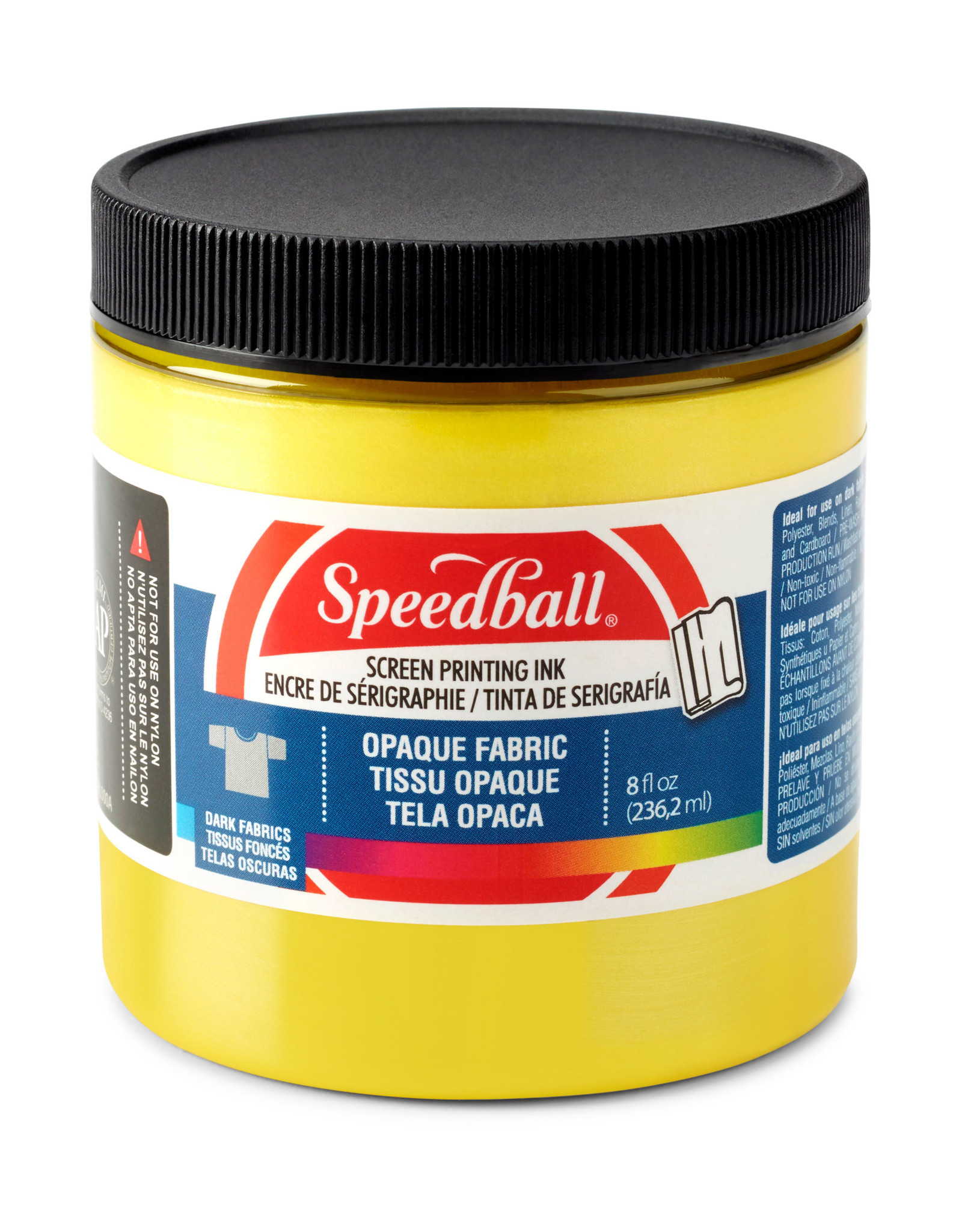 SPEEDBALL ART PRODUCTS Speedball Fabric Screen Printing Ink, Opaque Citrine, 8oz