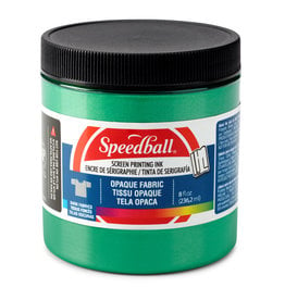 SPEEDBALL ART PRODUCTS Speedball Fabric Screen Printing Ink, Opaque Emerald, 8oz