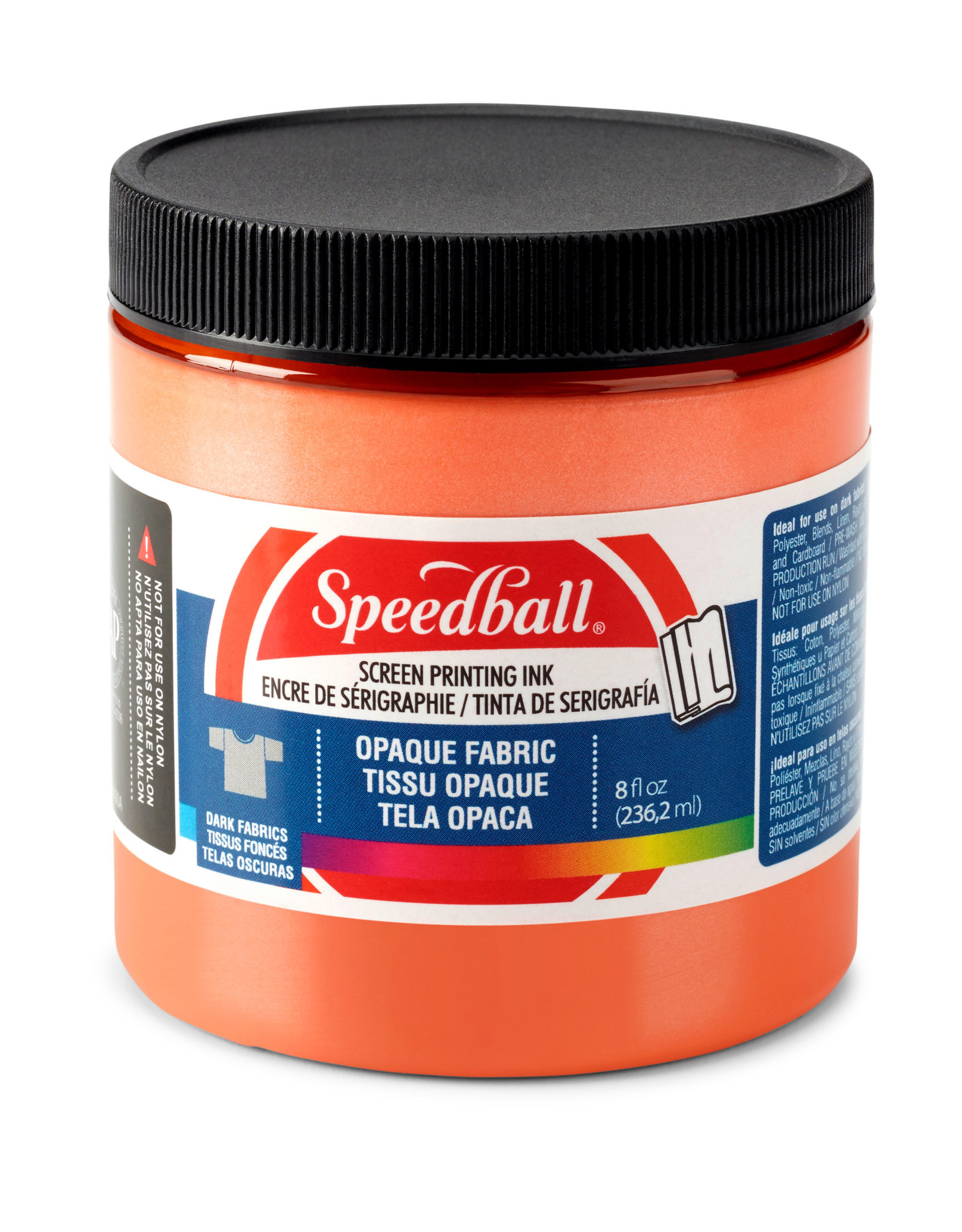 SPEEDBALL ART PRODUCTS Speedball Fabric Screen Printing Ink, Opaque Sherbet, 8oz