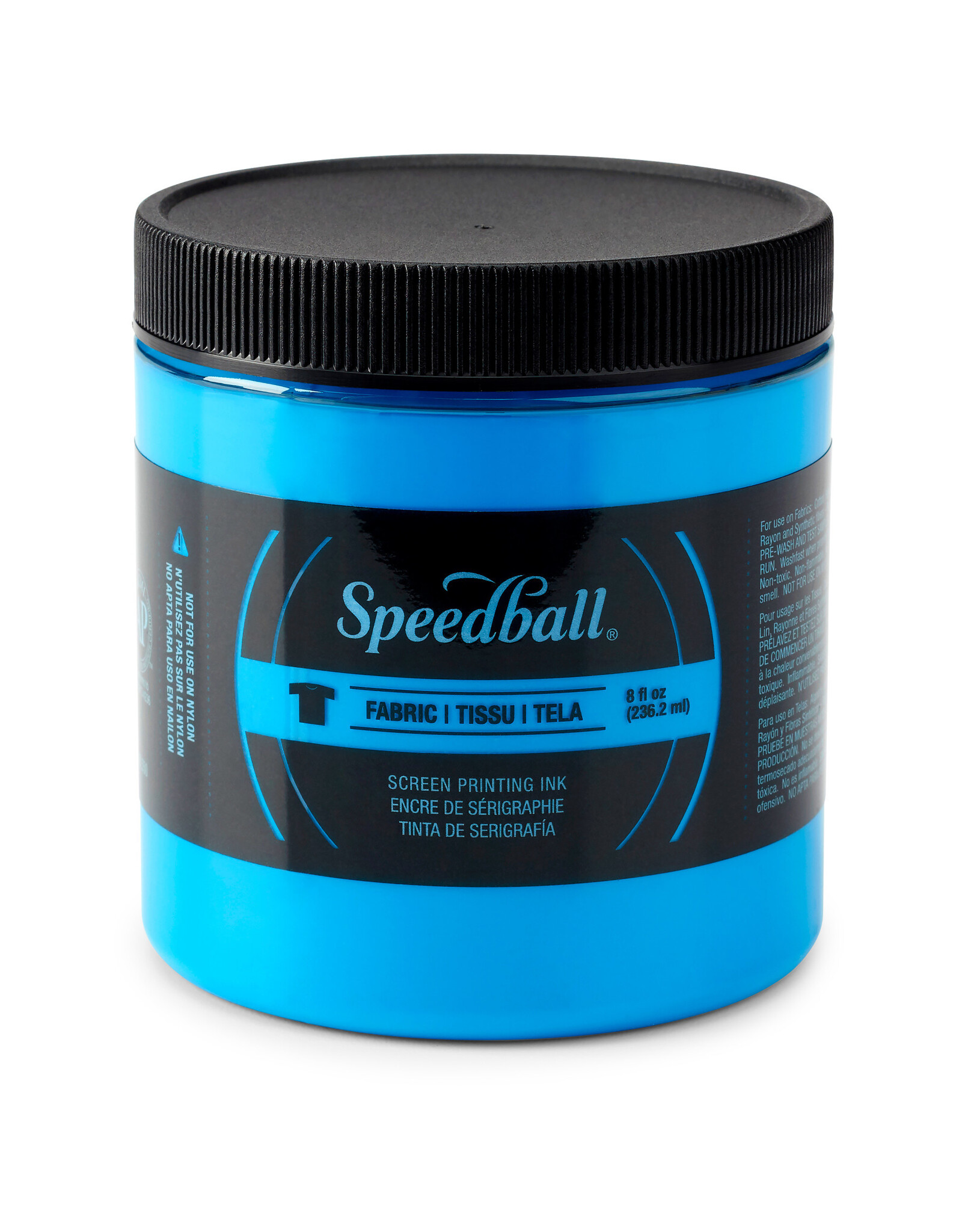 SPEEDBALL ART PRODUCTS Speedball Fabric Screen Printing Ink, Fluorescent Blue, 8oz