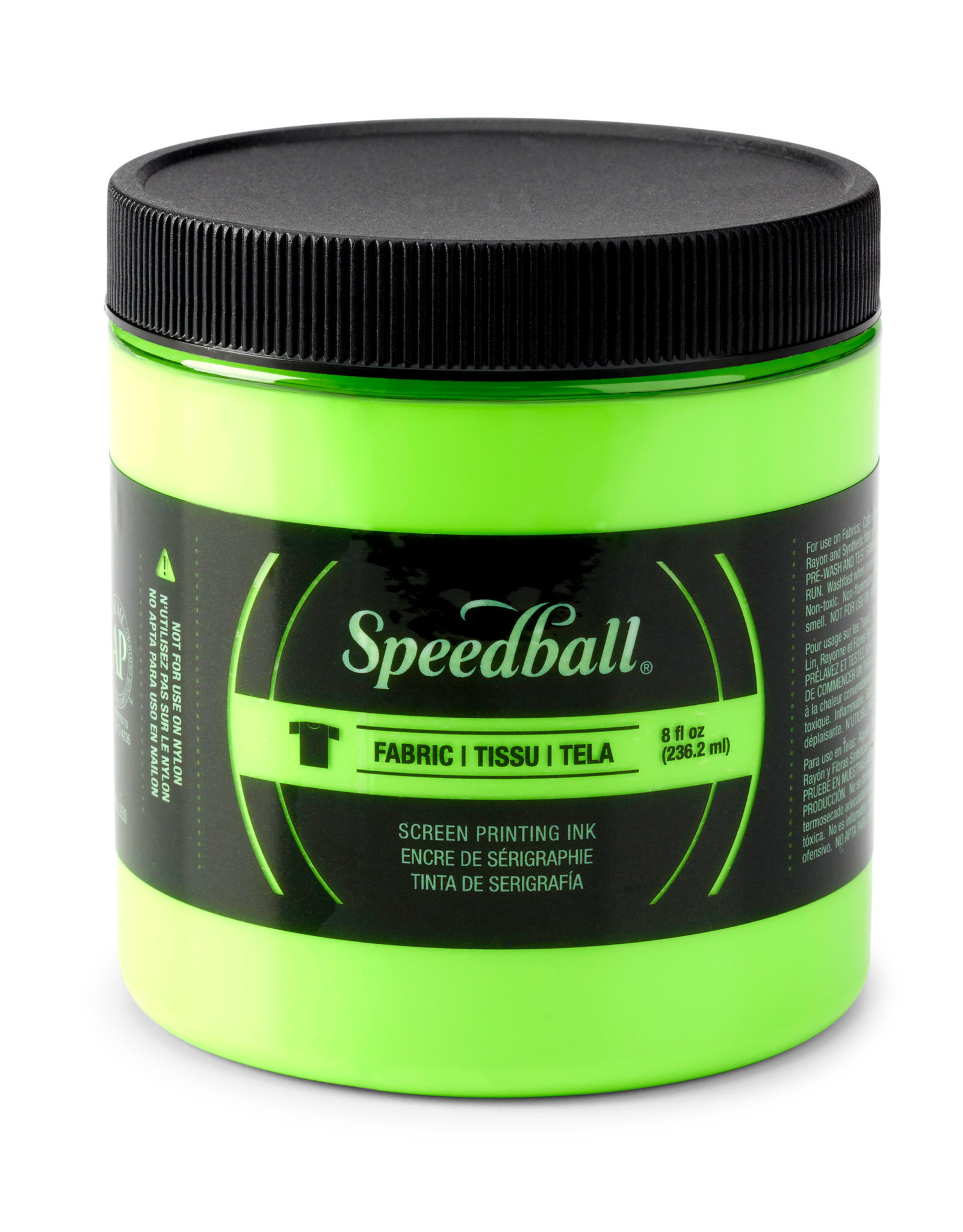 SPEEDBALL ART PRODUCTS Speedball Fabric Screen Printing Ink, Fluorescent Lime Green, 8oz