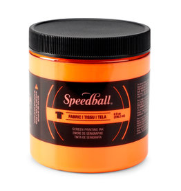 SPEEDBALL ART PRODUCTS Speedball Fabric Screen Printing Ink, Fluorescent Orange, 8oz